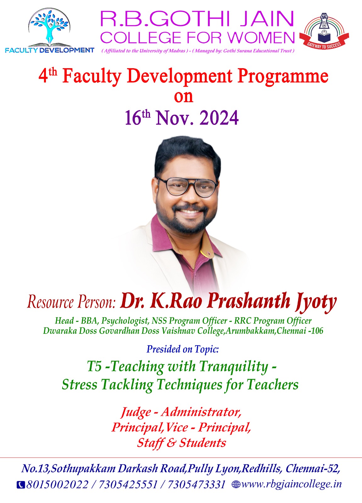 4TH FACULTY DEVELPMENT PROGRAMME